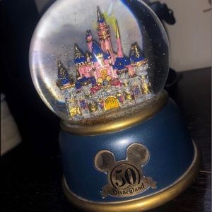 Disneyland 50th Anniversary Musical Snow Globe